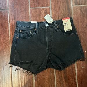 Levi's Women's Black Jean Shorts